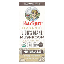 MaryRuth's, Organic Lion's Mane Mushroom Liquid Extract, Alcohol Free, 1 fl oz (30 ml)