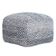 Anji Mountain Woven Diamond Pouf
