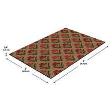 Tapete de entrada Apache Mills Naturelles de imitación de fibra de coco para interiores y exteriores, 60 x 90 cm