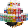 Apple Barrel Art Lessons Kit, 34 Piece Set Including 22 Acrylic Paints, 10 Paint Brushes, 1 Mod Podge Sealer