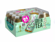 Té verde AriZona con ginseng y miel 16 onzas líquidas, paquete de 24.