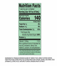 Té verde AriZona con ginseng y miel 16 onzas líquidas, paquete de 24.