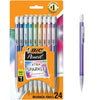 BIC Xtra Sparkle Mechanical Pencils, No. 2, Back to School Supplies, 0.7 mm, 24-Count (Barrel Colors May Vary)
