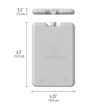 Paquete de 8 bolsas de hielo reutilizables Bentgo Chillers, color gris