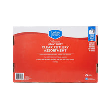 Surtido de cubiertos de plástico premium Berkley Jensen, 360 piezas.