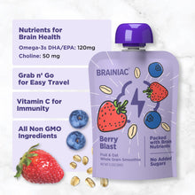 Brainiac Fruit and Oat Smoothie Pouches, 20 pk.