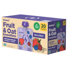 Brainiac Fruit and Oat Smoothie Pouches, 20 pk.