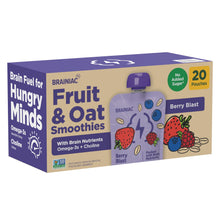 Brainiac Fruit and Oat Smoothie Pouches, 20 pk.