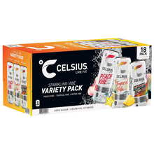 Celsius Sparkling Energy Drink, Variety Pack, 12 fl oz, 18-count