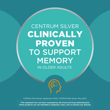 Centrum Silver Multivitamínico para mujeres mayores de 50 años con vitaminas B, C, D3 y E, 100 unidades