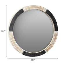 Chadwick 30" Round Wood Mirror
