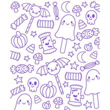 ColorWorld: Spooky Sweet Halloween, Mixed Media