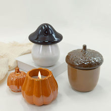 Decorative Ceramic 10 oz. Harvest Candles, 3 pk.
