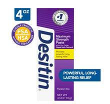 Desitin Maximum Strength Baby Diaper Rash Cream, Butt Paste with Zinc Oxide, 4 oz