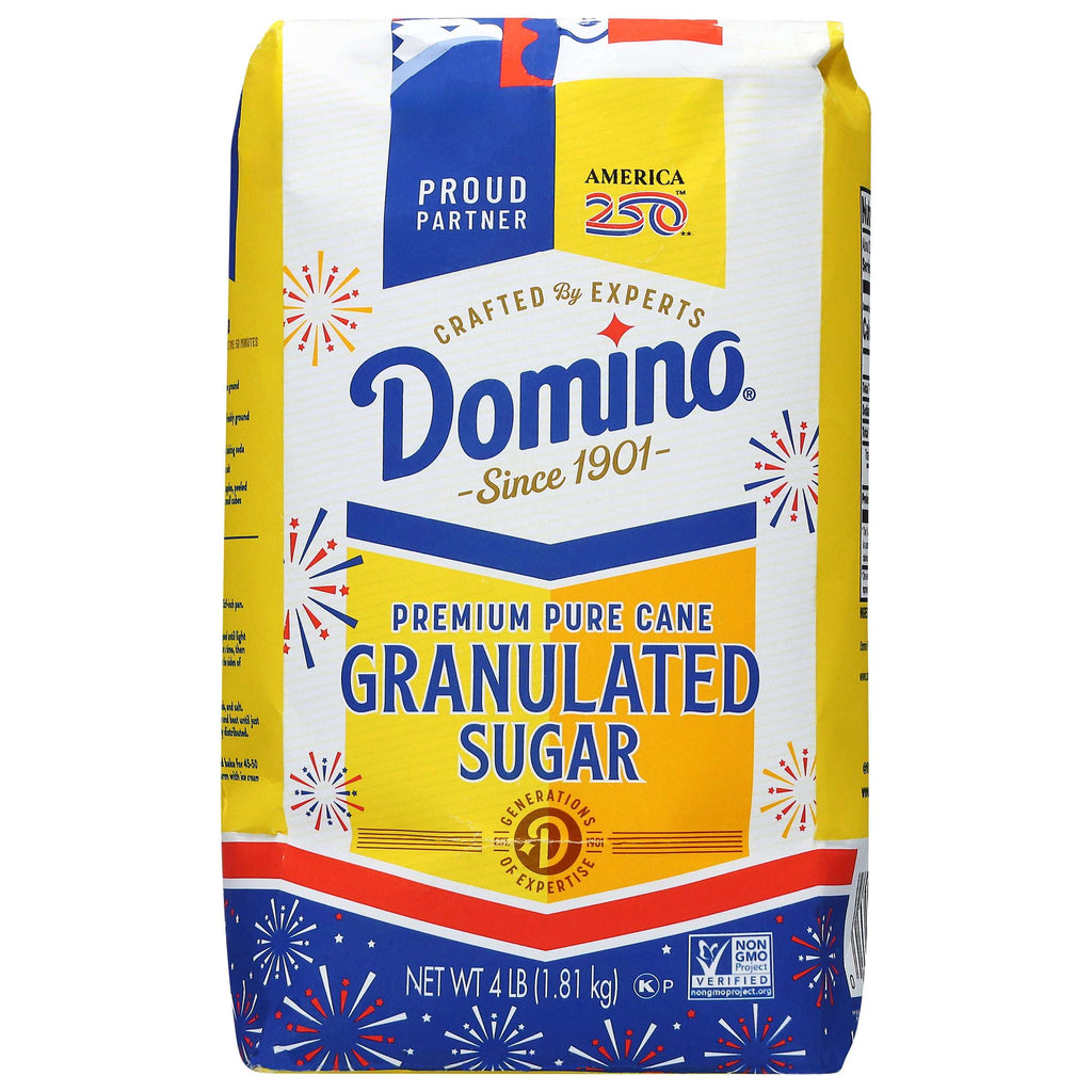 Domino Pure Cane Sugar, 4 lb Bag, Summer Baking, Cakes, Cookies, Limit ...