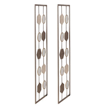 Elements Set of 2 Metal Geometric Wall Décor Panels