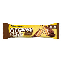 Barritas proteicas FITCRUNCH tipo oblea, 16 g de proteína, sabor chocolate y mantequilla de cacahuete, 45 g, paquete de 18 unidades