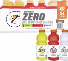 Paquete variado de Gatorade Zero Thirst Quencher (20 onzas líquidas, 24 unidades)