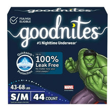 Goodnites Nighttime Bedwetting Underwear for Boys, S/M, 44 Ct