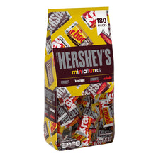 Paquete variado de caramelos de chocolate en miniatura HERSHEY'S, 180 piezas.