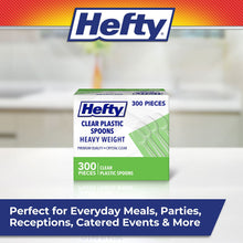 Hefty Clear Heavy-Weight Plastic Spoons 300 ct.