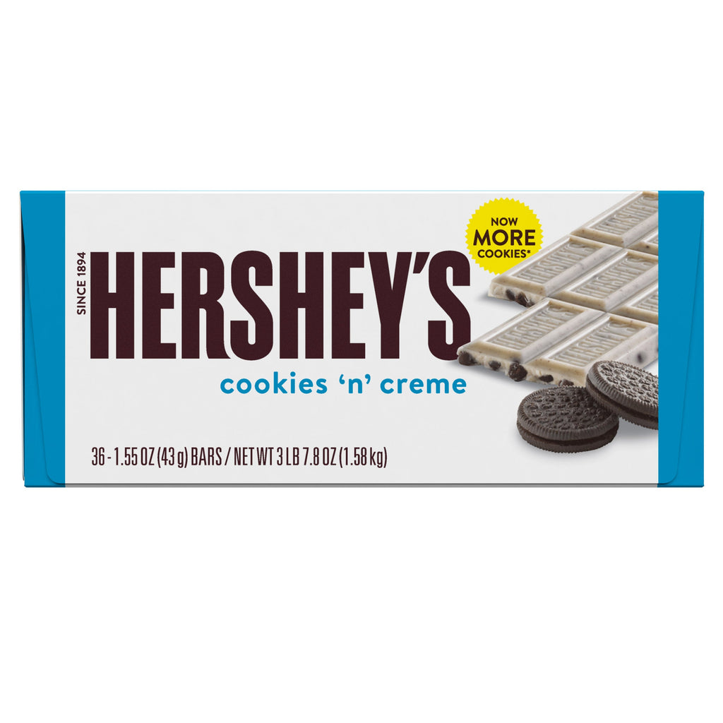Hershey's, Cookies N' Creme, 1.55 oz, 36 unidades– Brands For Less USA, image size:1024x1024