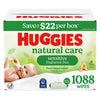 Huggies Unscented Natural Care Sensitive Baby Wipes, 1,088 ct.