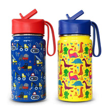 Iron Flask Kids 14-oz BPA Free Stainless Steel Insulated Water Bottles, 2 Pack,