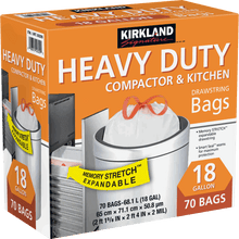 Kirkland Signature 18-Gallon Compactor & Kitchen Trash Bag, 70-count