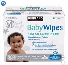 Kirkland Signature Baby Wipes Fragrance Free, 900-count