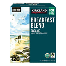 Kirkland Signature Coffee Organic Breakfast Blend K-Cup Pod, 120-count
