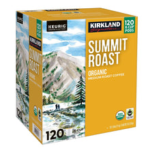 Kirkland Signature Coffee Organic Summit Roast K-Cup Pod, 120-count