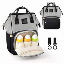 Large Capacity Diaper Bag Backpack, Waterproof, Multifunction Maternity Nappy Bag with Stroller Straps, Insulated Pockets, Changing Pad - Ideal for Travel with Baby Girls