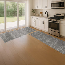 Lyon Runner by Baldosa, Grey Mountain, 2’ x 6’, 2-pack