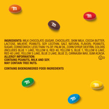 M&M'S Caramelos de chocolate con leche y cacahuete, 62 onzas.