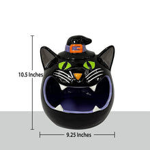 Member's Mark Pre-Lit Ceramic Cat Halloween Candy Bowl