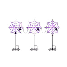 Estacas de césped Member's Mark con forma de telaraña preiluminadas, juego de 3