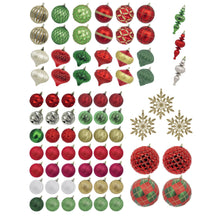 Colección de adornos irrompibles Member's Mark, 76 piezas.