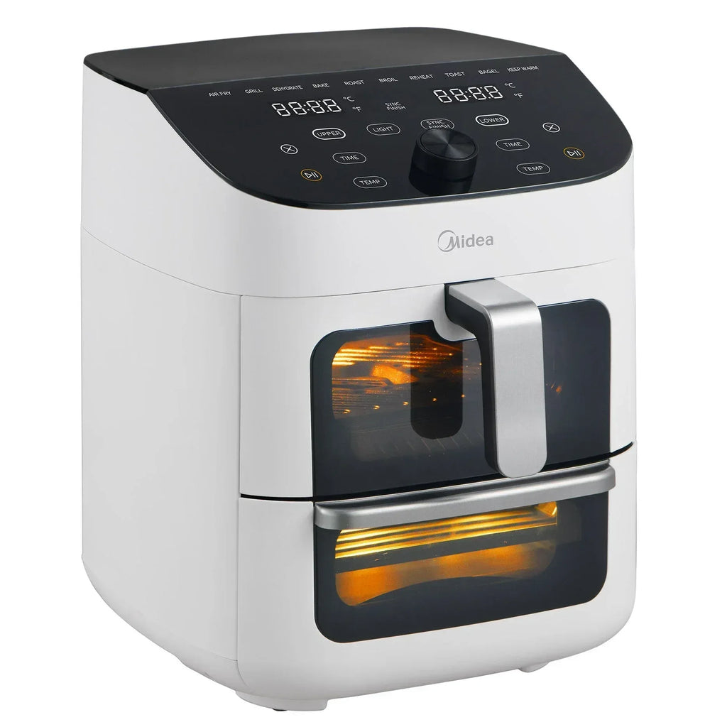 Midea 11-quart Dual Basket Air Fryer Oven– Brands For Less USA
