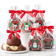 Mrs. Prindables Christmas Sweater Chocolate Caramel Apples, 6-pack, 4.5 lbs Total