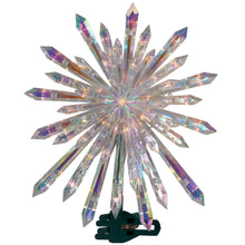 Northlight Clear Plastic Christmas Tree Topper, 13.50"