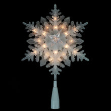 Northlight White Plastic Christmas Tree Topper, 10"