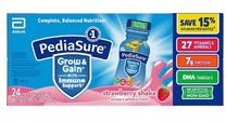 Batido nutricional PediaSure Grow and Gain para niños, sabor fresa, 8 onzas líquidas, paquete de 24.
