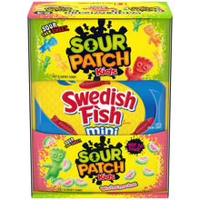 Dulces variados SOUR PATCH KIDS & SWEDISH FISH, 2 oz, paquete de 24.