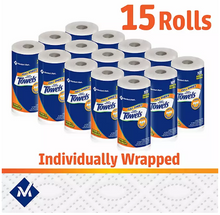 Toallas de papel Member's Mark Premium, rollos grandes de 15 rollos, 101 hojas