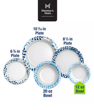 Tazones de papel Member's Mark Ultra para snacks/salsas, 12 oz, 200 unidades.