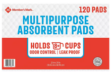 Member's Mark Multipurpose Absorbent Training Pads, 23" x 24",120 ct.