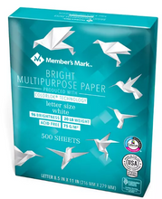 Member's Mark Bright White Multipurpose Paper, 8 Ream Case, 20 lb, 96 Bright, 8.5 x 11"