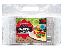 Super Strong Heavy-Duty Paper Plates, 9", 600 ct.