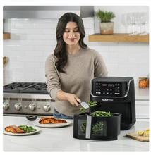 Gourmia 8 Qt Digital Window Air Fryer with 12 One-Touch Presets, GAF824, New